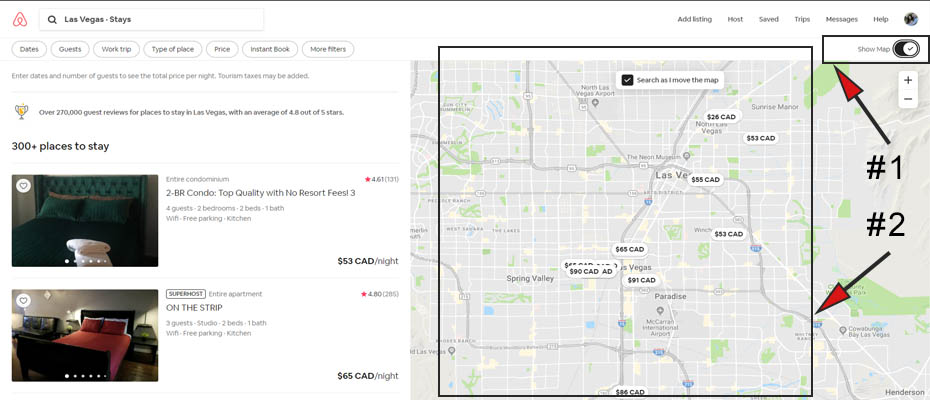 Airbnb Search By Map Desktop