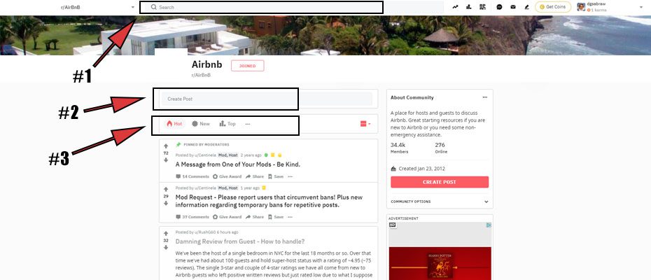 Airbnb Reddit Subreddit host forum