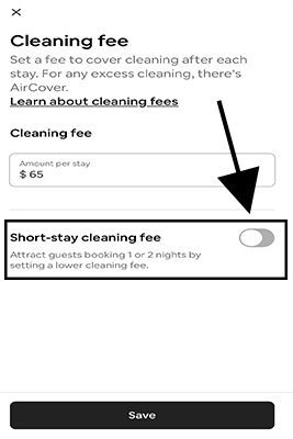addition charges on airbnb app